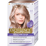 Loreal Paris EXCELLENCE CREME Tinte permanente con amoníaco 8.11, 1 ud.