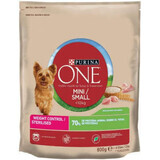 Purina One Alimento secco con tacchino e riso per cani, 0,8 Kg