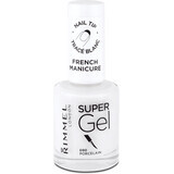 Rimmel London Esmalte de uñas Super Gel French Manicure 090 Porcelain, 12 ml