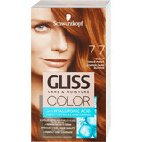 Schwarzkopf Gliss Color Tinte Permanente 7-7 Rubio Oscuro Rojizo, 1 ud.