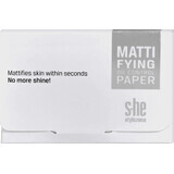 Papel matificante S-he colour&amp;style Sebum 198/001, 50 unid.