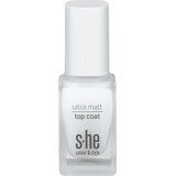 S-he colour&style Ultra matt top coat 313/001, 10 ml