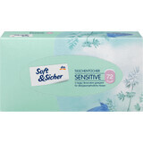 Salviette Soft&Sicher Sensitive 3 strati, 72 pz