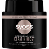 Syoss Keratin Boost maschera intensiva per capelli fragili, 500 ml