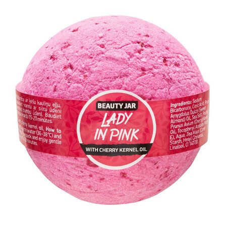 Bola de Baño de Aceite de Semillas de Cereza, Lady in Pink, Tarro de Belleza, 150g