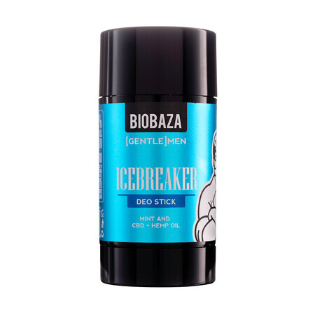 Desodorante natural masculino en barra sin aluminio con aceite de pino y menta, ICEBREAKER, Biobaza, 50 ml