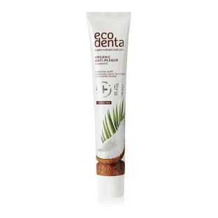 Przeciwpłytkowa pasta do zębów z olejem kokosowym, Ecodenta, 75 ml