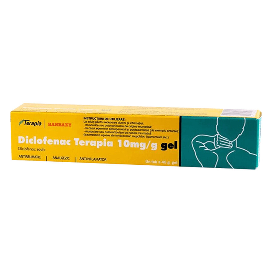 Diclofénac gel 1%, 45 g, Thérapie