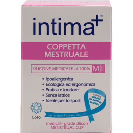 Intima+ Copa menstrual talla M, 1 unidad