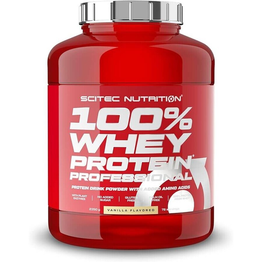 100% Whey Protein Professional Scitec Nutrition aroma de vanilie, 2350 g