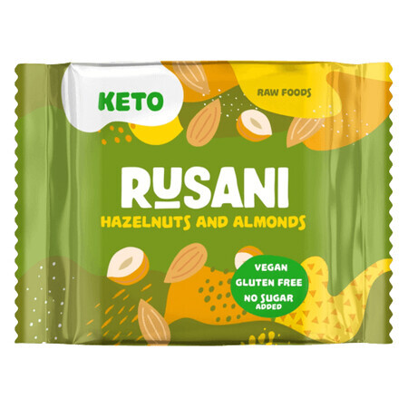 Galletas veganas de avellanas y almendras, 40 g, Ruso