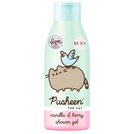 Vanilla and berry shower gel, 400 ml, Pusheen