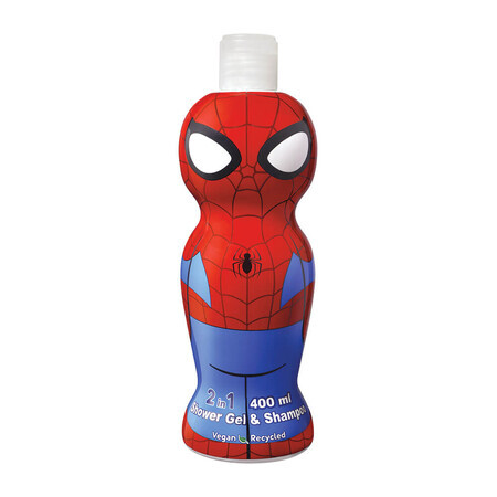 Gel de ducha y champú Spiderman, 400 ml, Air Val