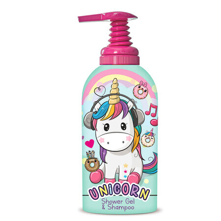 Gel de dus si sampon Unicorn Music, 1000 ml, Bi Es