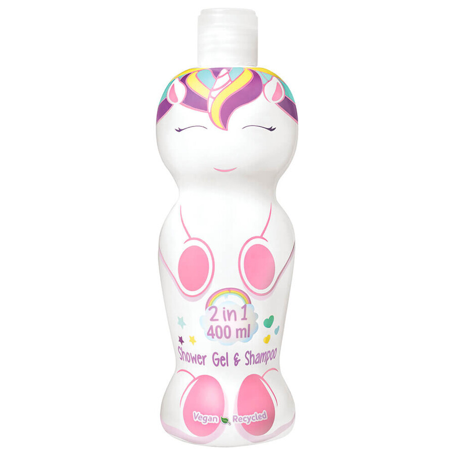 Gel de ducha y champú Unicornio, 400 ml, Air Val