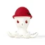 Silikonowy pierścień na dziąsła Octopus, czerwony, Mombella
