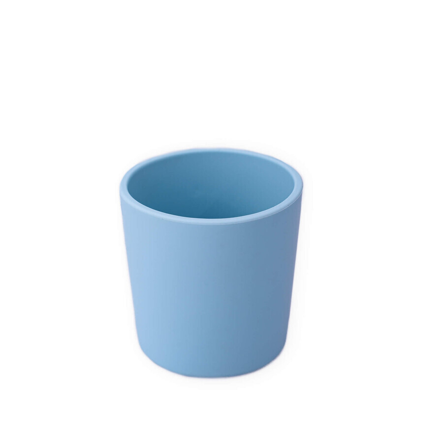 Vaso de silicona para niños, Azul, 180 ml, Oaki