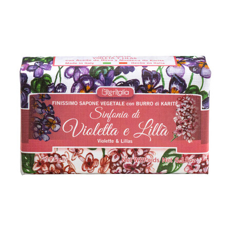 Jabón vegetal con violetas y lilas, 175g, Iteritalia