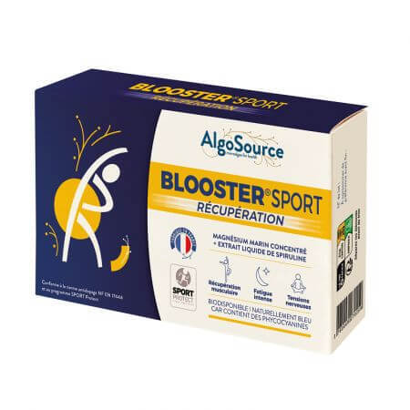 Preparado deportivo Blooster, 5 botellas, Algosource