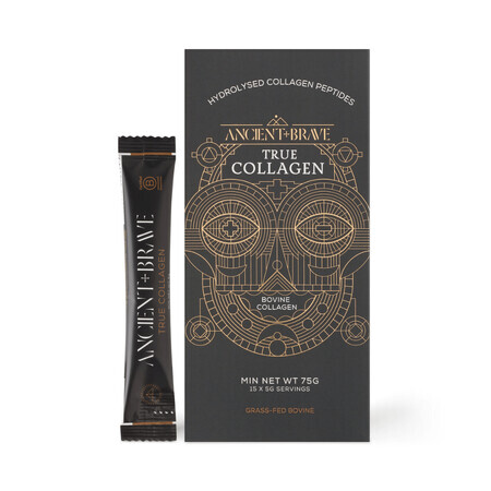 Collagen hydrolyzed powder True Collagen, 15 sachets, Ancient and Brave