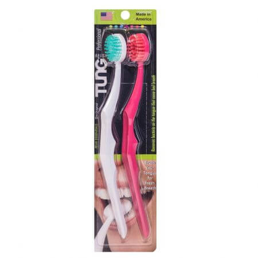 Brosse à dents Nettoyage de la langue Duo Pack, 2 pièces, Tung