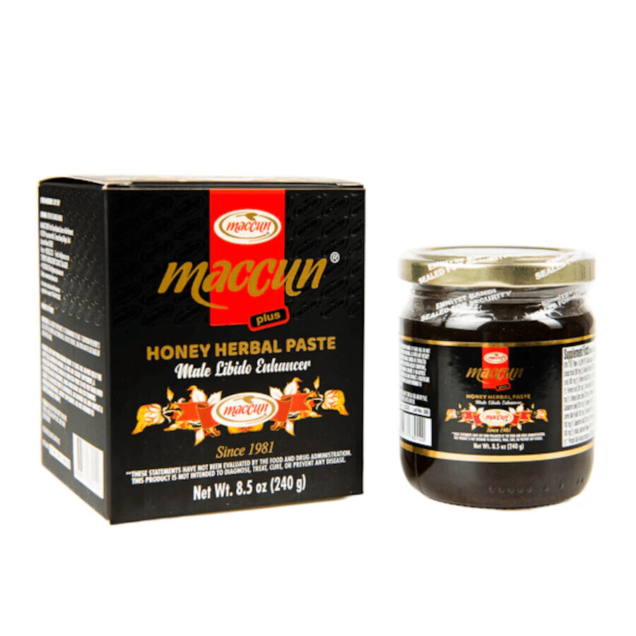 Pasta de miel estimulante sexual Afrodisiac Herbal, 240 g, Maccun