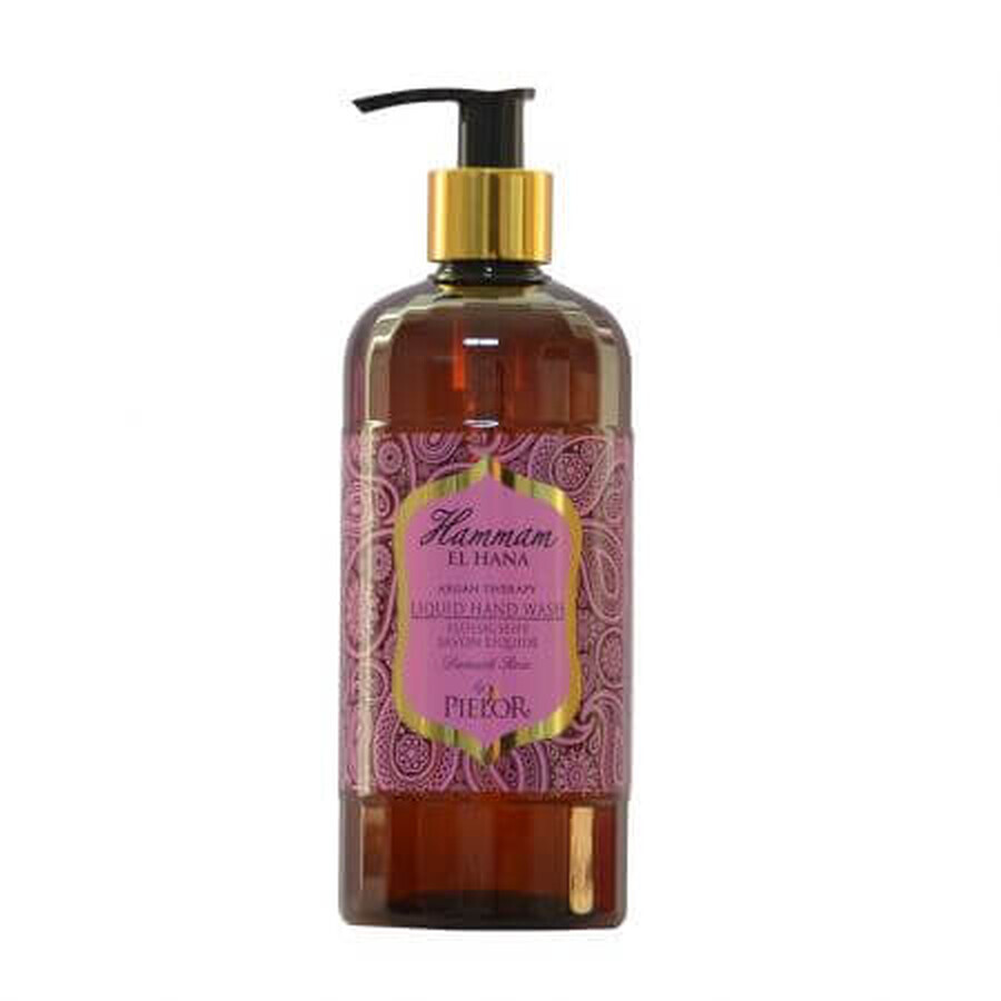 Jabón líquido de manos Rosa Damascena, 400 ml, Pielor Hammam