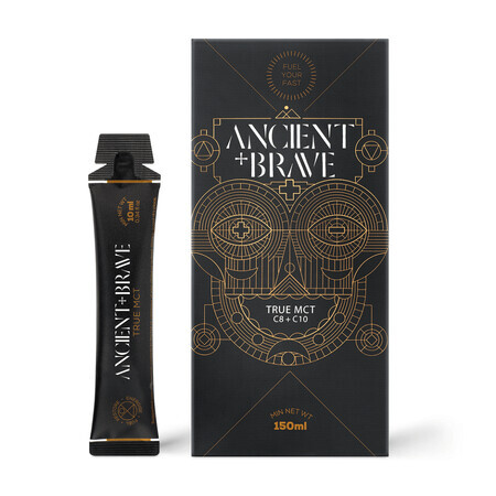 Aceite MCT True, 15 bolsitas, Ancient and Brave