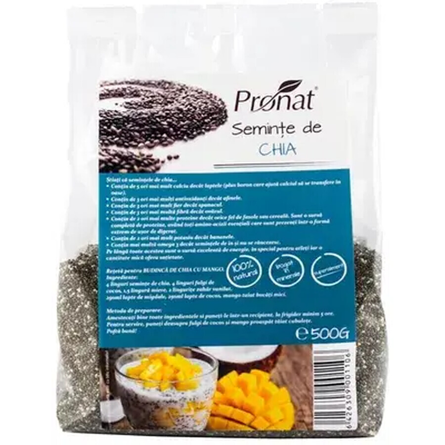 Chia Seeds, 500 g, Pronat