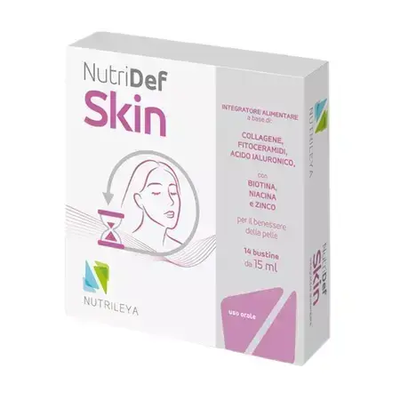 NutriDef Skin per il benessere e la bellezza della pelle, 14 bustine, Nutrileya