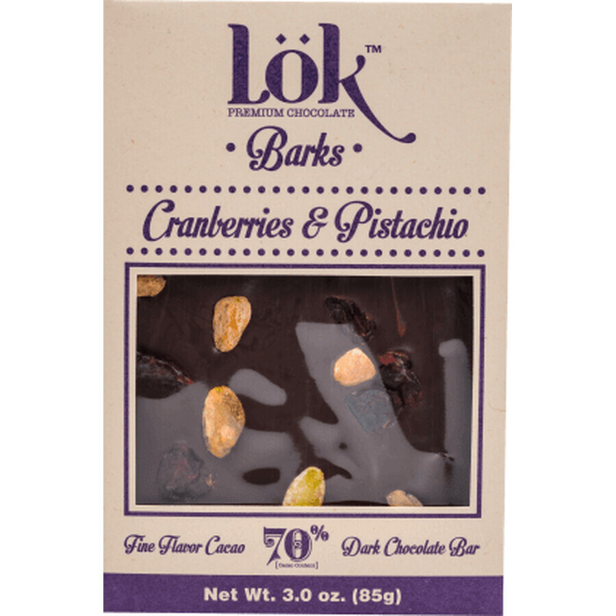 Lök Chocolate con arándanos y pistachos, 85 g