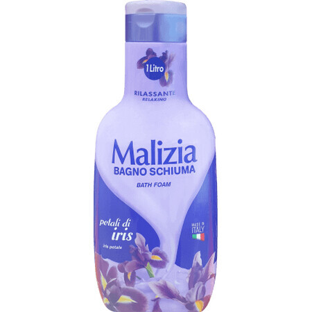 Malizia Spumant de baie cu flori de iris, 1 l