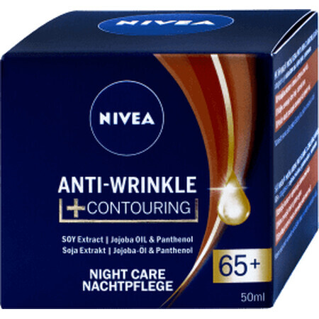 Nivea Crema de Noche Antiarrugas 65+, 50 ml