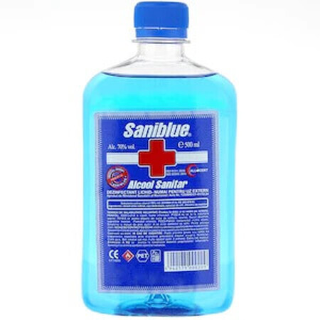 Alcohol sanitario, 70%, 200 ml, Saniblue