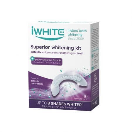 Kit de blanqueamiento y fortalecimiento dental, 10 x 0,8 g, iWhite