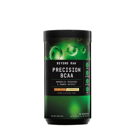 Gnc Beyond Raw Precision Bcaa con sapore di limonata di tè freddo, 613,5 G