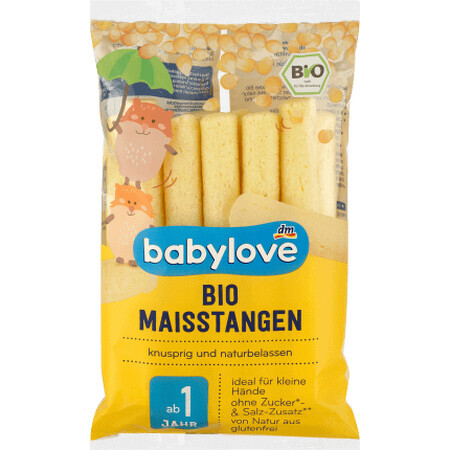 Babylove Baghete de porumb ECO 1an+, 30 g