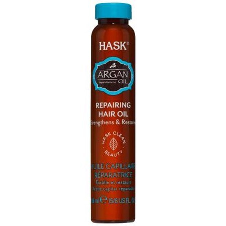 Hask Aceite capilar reparador con aceite de argán, 18 ml