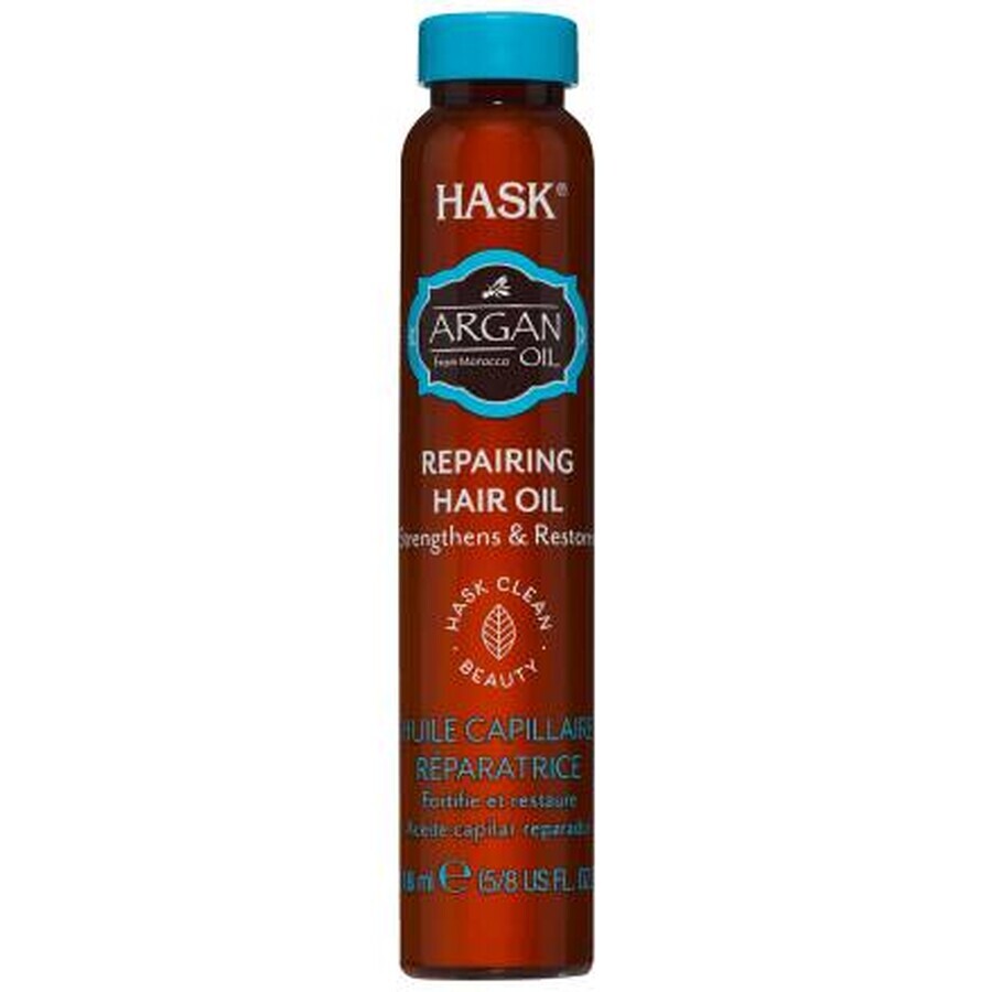 Hask Aceite capilar reparador con aceite de argán, 18 ml