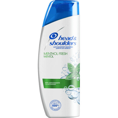 Head&amp;shoulders Menthol shampoo, 225 ml