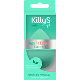 KillyS Pastelove Esponja de maquillaje 3D con infusión de té verde, 1 ud.