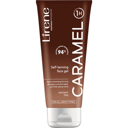 Lirene CARAMEL GLOW Selbstbräunungscreme-Serum für das Gesicht, 75 ml