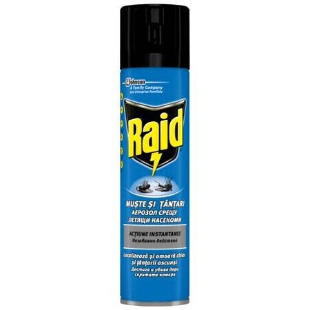 Raid Spray contra moscas y mosquitos, 400 ml