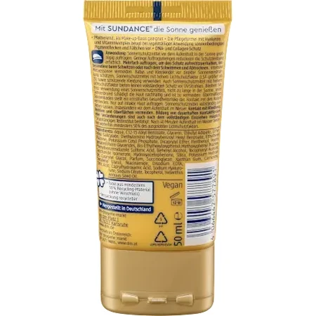 Sundance Crema antiarrugas con protección solar SPF 30, 50 ml
