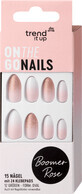 Trend !t up On The Go U&#241;as artificiales Boomer Rose, 15 uds.