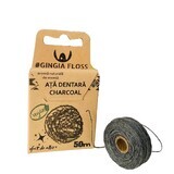 Seda dental con carbono natural y fibra encerada, 50 m, Gingia