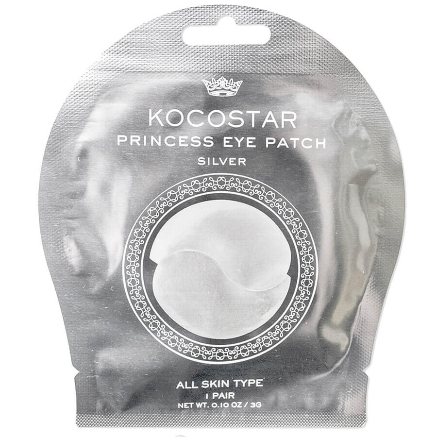 Strisce per la pelle intorno agli occhi Princess Silver, 3 g, Kocostar