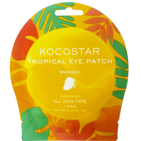 Tiras para la piel de los ojos de mango tropical, 3 g, Kocostar