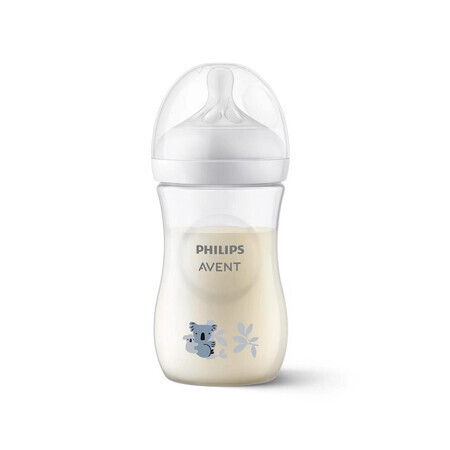 Biberon Natural Response, 1 mois et plus, 260 ml, Urs Koala, Philips Avent