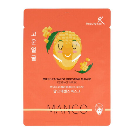 Stimulerend gezichtsmasker met mango-extract, 28 g, Beauty Kei